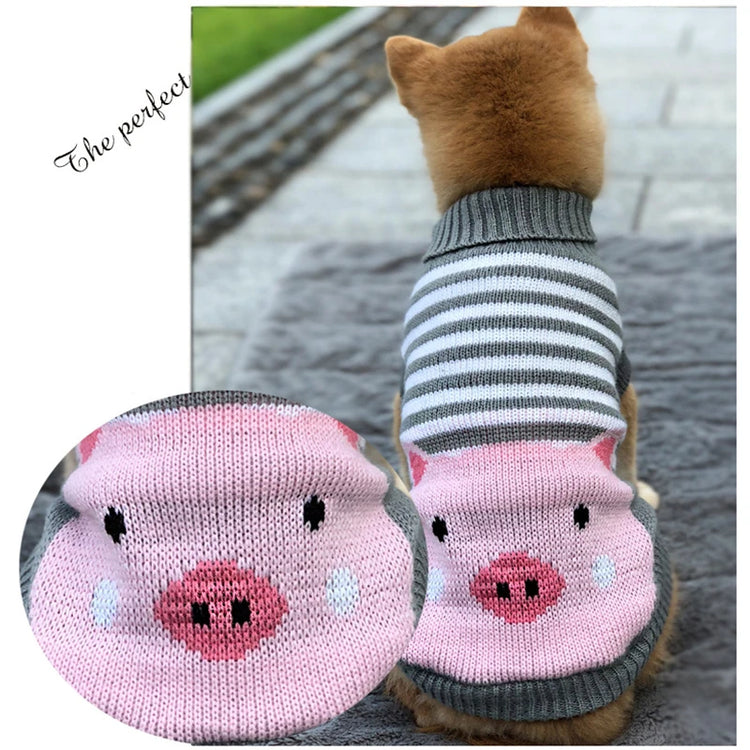 Warm Pet Clothes | Christmas Knitted Sweater | For Small, Medium Dogs/Cats