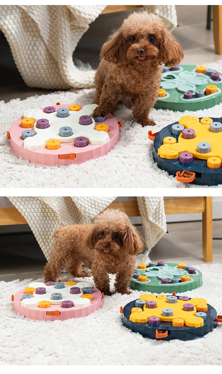 Interactive Puzzle Feeder Toy – Slow Eating Food Dispenser & Training Game for Cats and Dogs