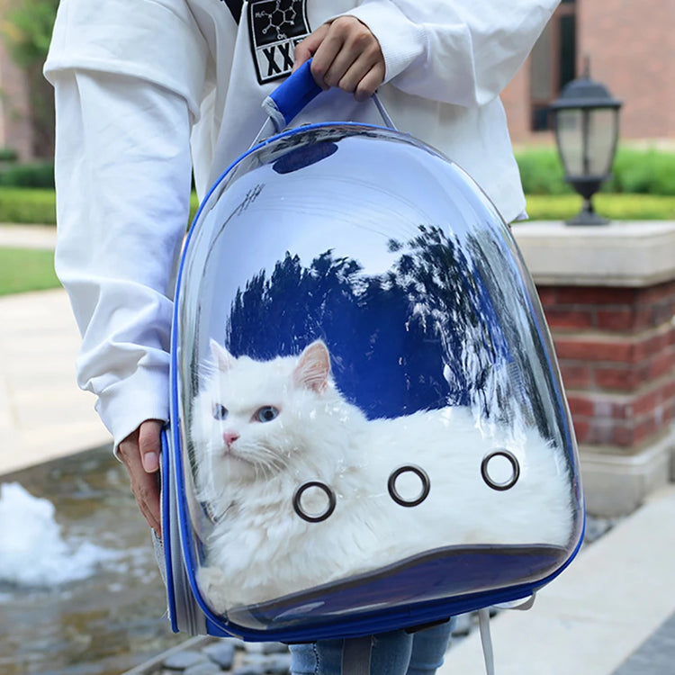 Cat Carrier Bag | Outdoor Pet Shoulder Bag | Carriers Backpack | Breathable Portable Travel Transparent Bag | For Small Dogs Cats