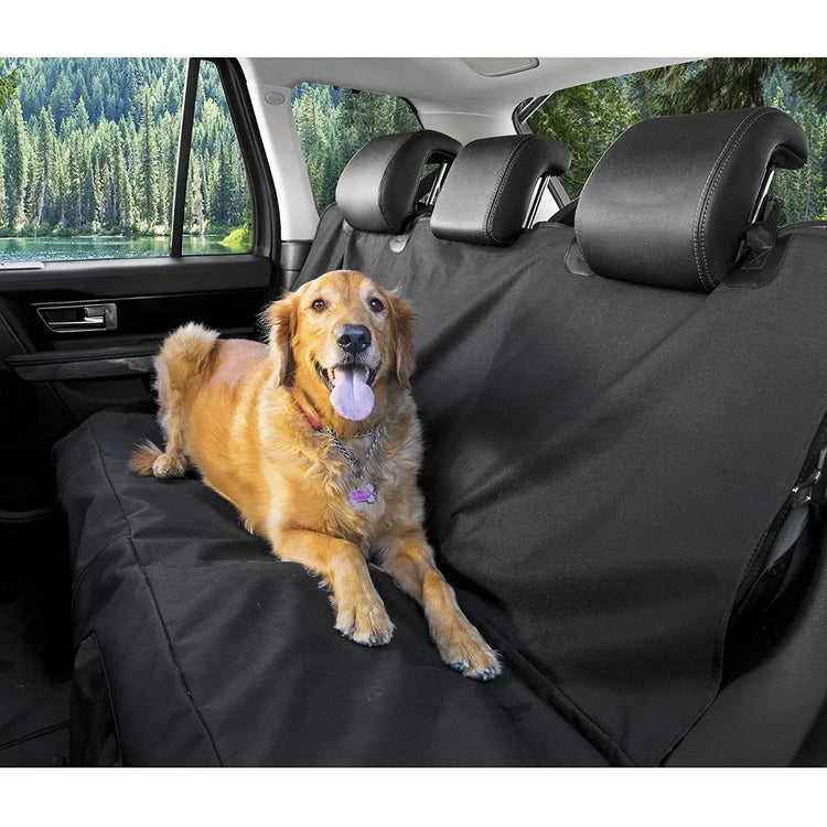 Waterproof Dog Car Seat Cover – Foldable Pet Backseat Hammock with Non-Slip Backing