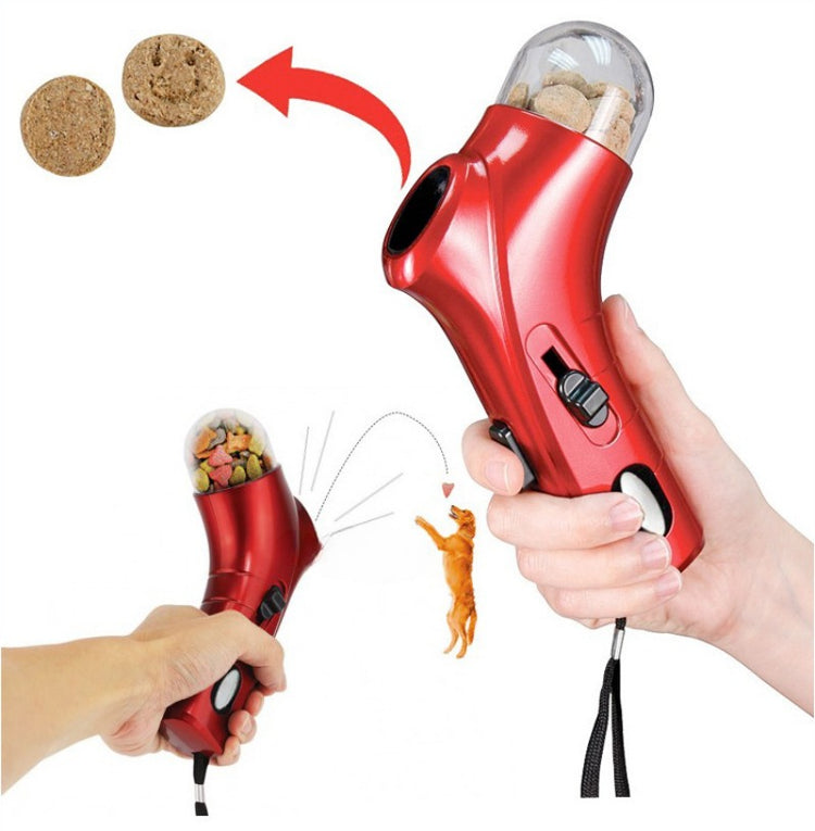 Dog Food Launcher Snack Feeder Pet Training Reward Toy Puppy Kitten Outdoor Interactive Plaything Pet Supplies Fun Beach Toys