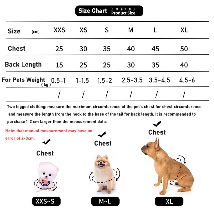 Warm Fleece Winter Clothes for Small Dogs & Cats | Soft Pet Jacket | For Chihuahua, Puppy & Kitten (XXS–XL)