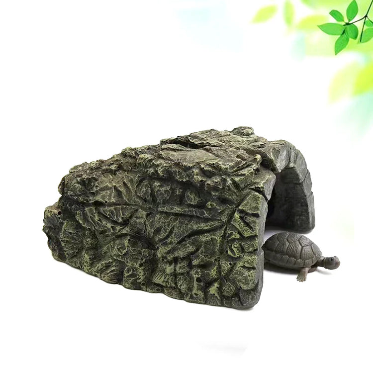 Resin Aquarium Decoration – Fish Tank Ornament Terrarium Turtle Shelter Cave