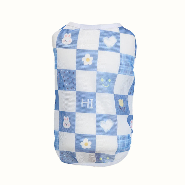 Original Cartoon Summer Mesh Vest | Cute & Breathable Pet Clothing For Cats/Dogs