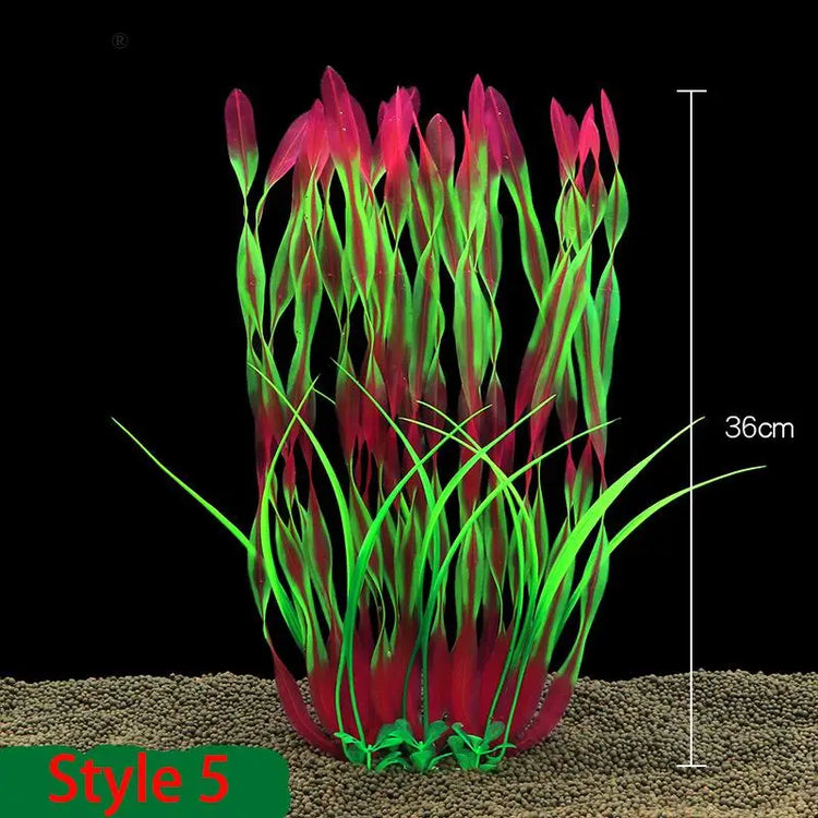 40cm Artificial Aquarium Plant – Durable Plastic Water Grass Decoration for Fish Tank