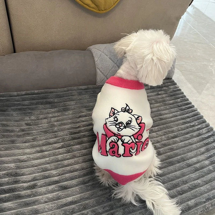 Kawaii Marie Cat | Dog & Cat Sweater Costume | Winter Warm Pet Clothes | Pullover Mascotas Clothing | Gatos Products for Animals