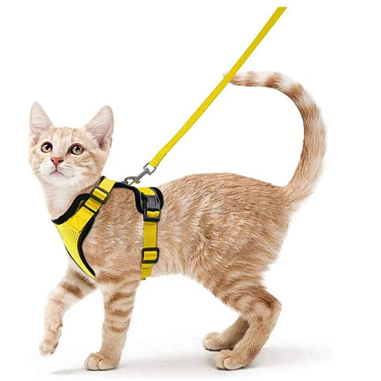 Cat Harness and Leash for Walking | Escape Proof | Soft Adjustable Vest Harnesses for Cats | EasyControl