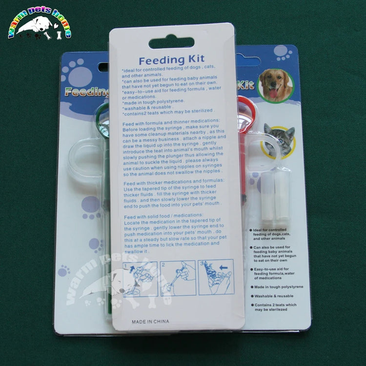 Pet Cat Dog Medicine Feeding Stick Kit | Animal Drug Feeder - Veterinary Suppliers