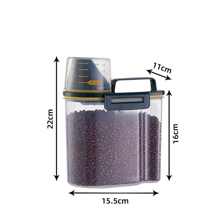 Dog Food Storage Bucket – Airtight Plastic Container for Pet Food, Cat & Dog Grain Storage