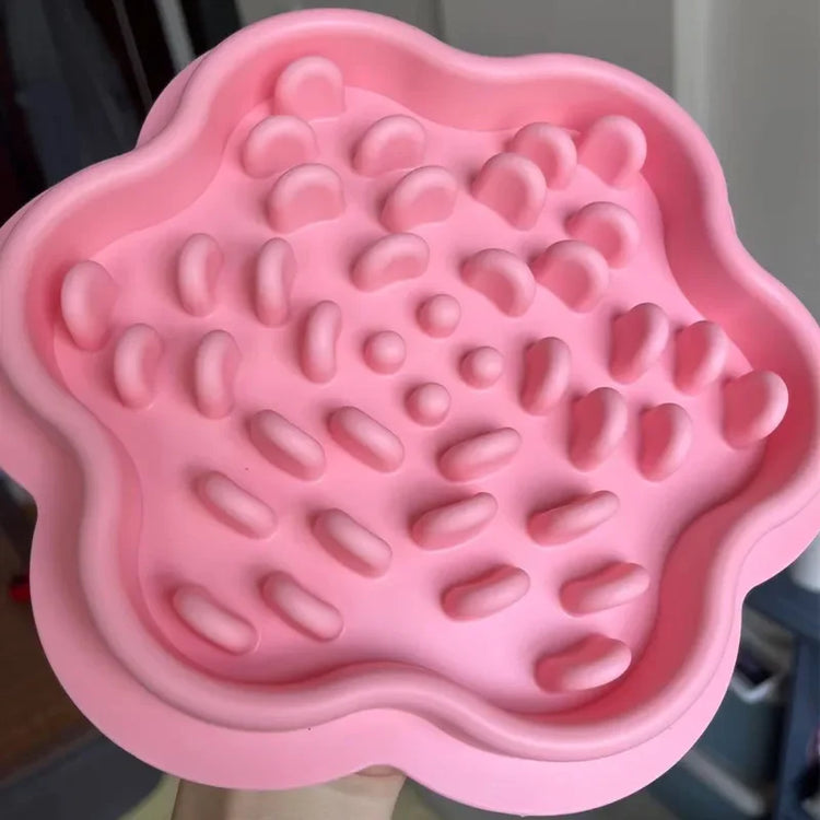 Slow Feeder Bowl for Dogs and Cats | Silicone Licking Mat with Suction Cups for Dog | Slow Feeders Treat Dispensing