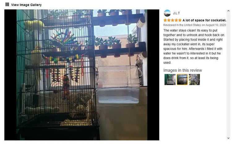 Bird Bath Shower Bathtub Box Large Hanging Clear Transparent Cube for Parrots Cage Accessories Bowl