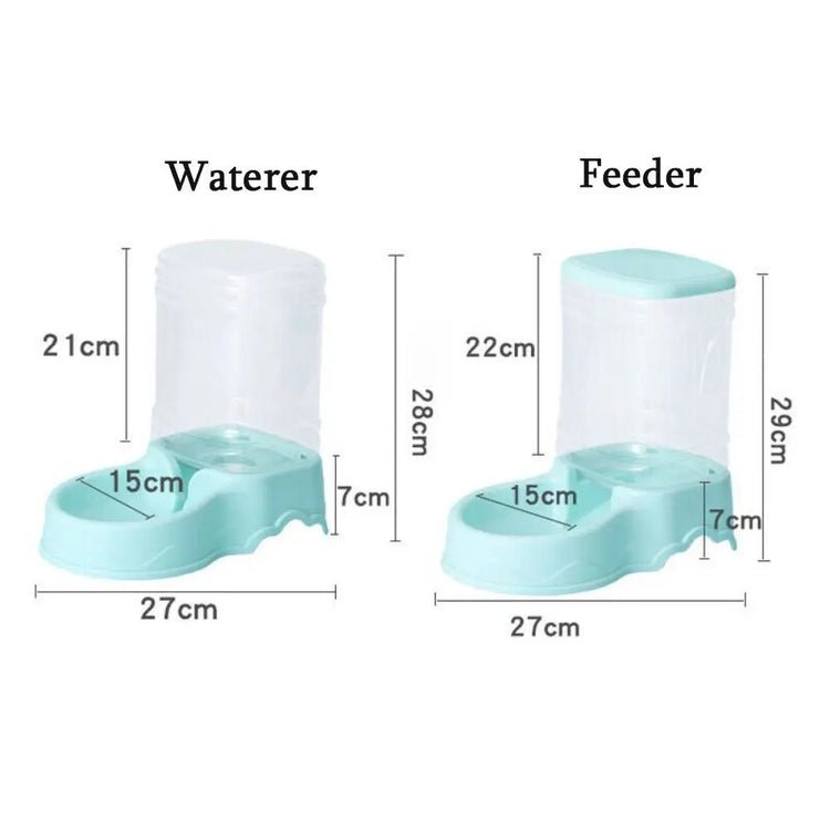 3.8L PP material Pet feeder | Pet Water Fountain Bowl | Automatic Pet Feeder for Large Cats/Dogs- Food Dispenser