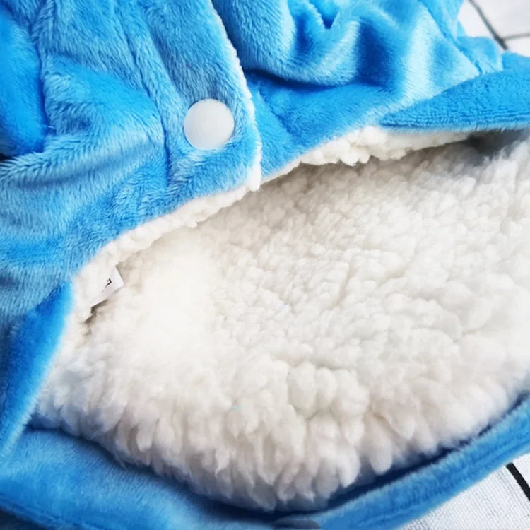 Autumn Winter | Cartoon Pet Clothing | Stitch Same Style | Cat/Dog Clothing | Two-Leg Pet Transformation Outfit | Warm Cotton Clothes