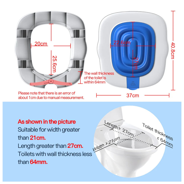 Best Plastic Cat Toilet Training Kit | Reusable Litter Mat & Toilet Trainer for Cats/Puppies | Pets Cleaning & Training Product