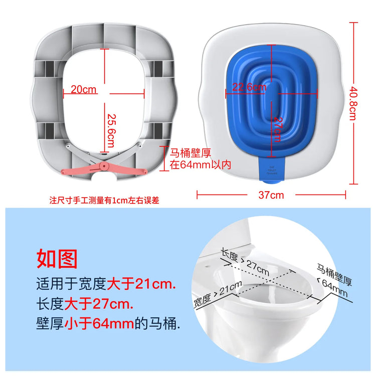 Best Plastic Cat Toilet Training Kit | Reusable Litter Mat & Toilet Trainer for Cats/Puppies | Pets Cleaning & Training Product