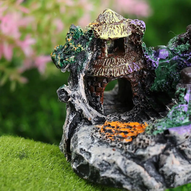 Fish Tank Artificial Bridge Resin Landscape Decoration Bridge Aquarium Equipment Accessories Ornament Cave Aquatic Pet Fish