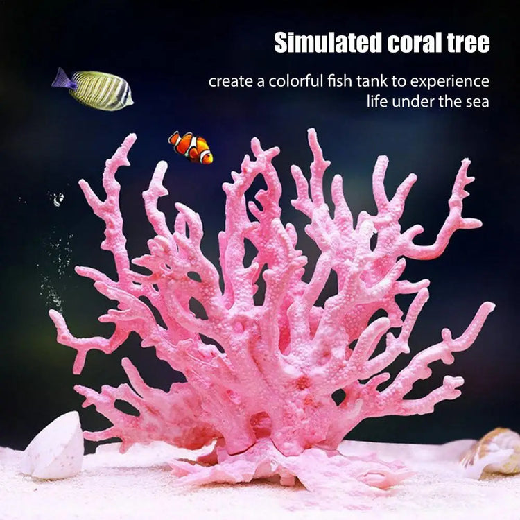 Aquarium Coral Simulation Decoration – Realistic Resin Fish Tank Plant, Multi-Color Landscape Accessory
