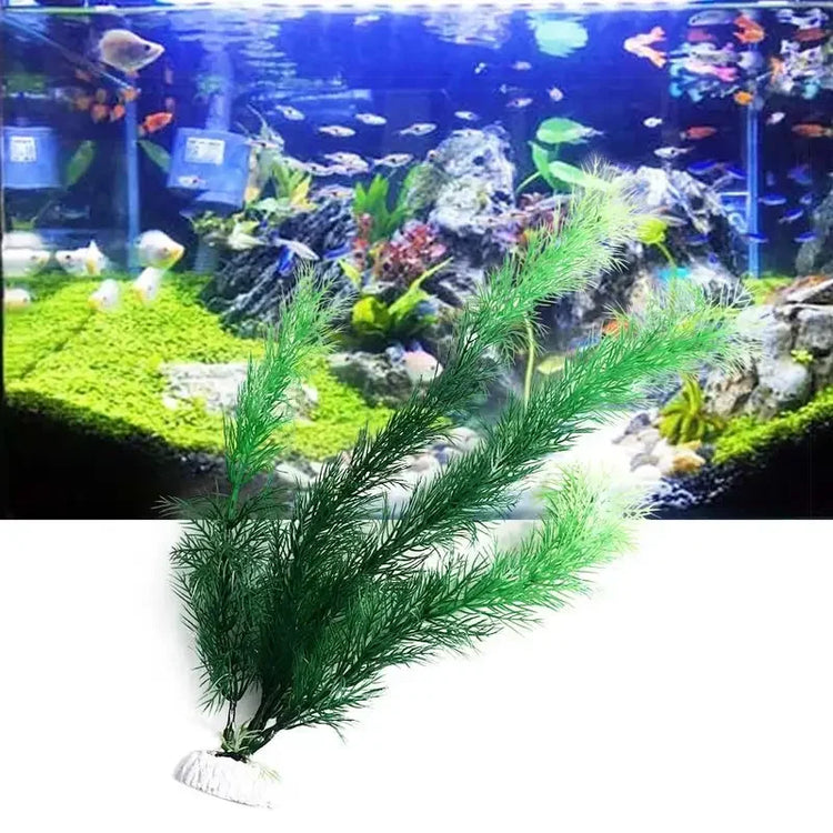 Artificial Aquarium Plant Decoration – Underwater Plastic Water Grass Ornament for Fish Tank
