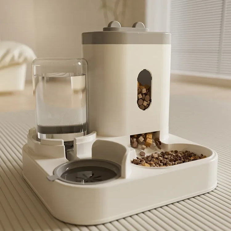 Automatic Pet Feeder with Water Dispenser | 2-in-1 Food & Water Station | For Cats & Small Dogs
