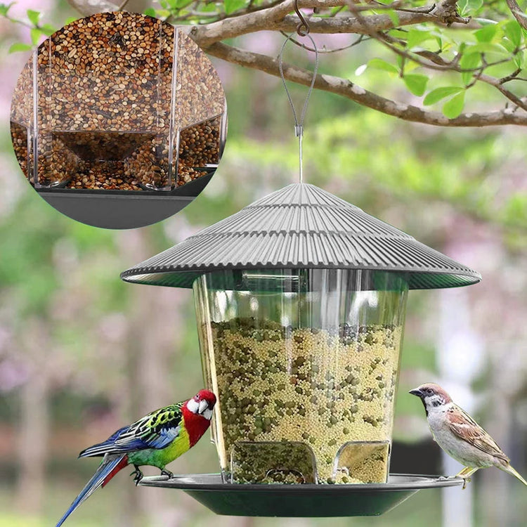 3PCS/ 2PCS/1PCS Bird Feeder | Hanging Squirrel-Proof Feeder | Large Capacity Outdoor Bird Feeder | Garden Decoration | Easy Fill & Clean