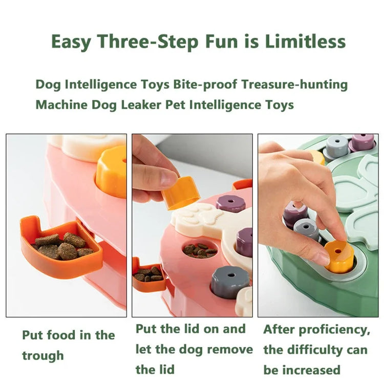 Interactive Puzzle Feeder Toy – Slow Eating Food Dispenser & Training Game for Cats and Dogs