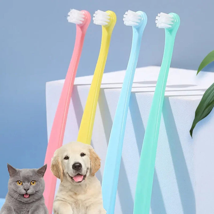 Cat Toothbrush | Dog Teeth Cleaning Brush | Pet Grooming Tool | Soft Bristle Toothbrush | Cat & Dog Mouth Cleaning Supplies