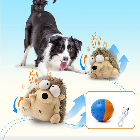 Interactive Plush Dog Toy – Dancing Ball for Small Dogs