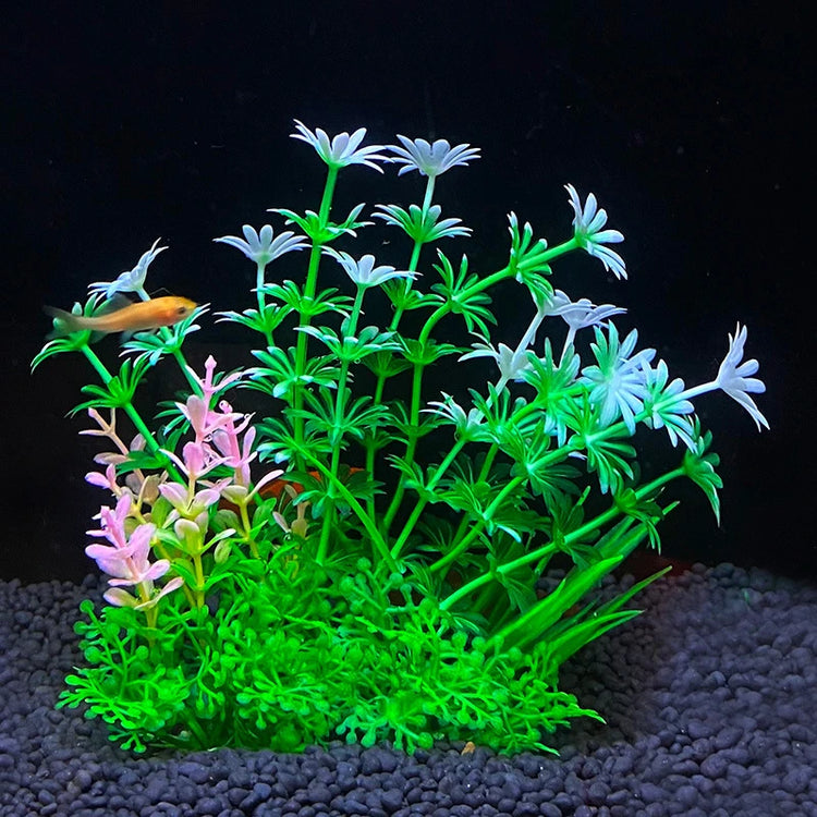 14 Kinds Artificial Aquarium Plants – Fish Tank Grass Decoration, 14.5cm
