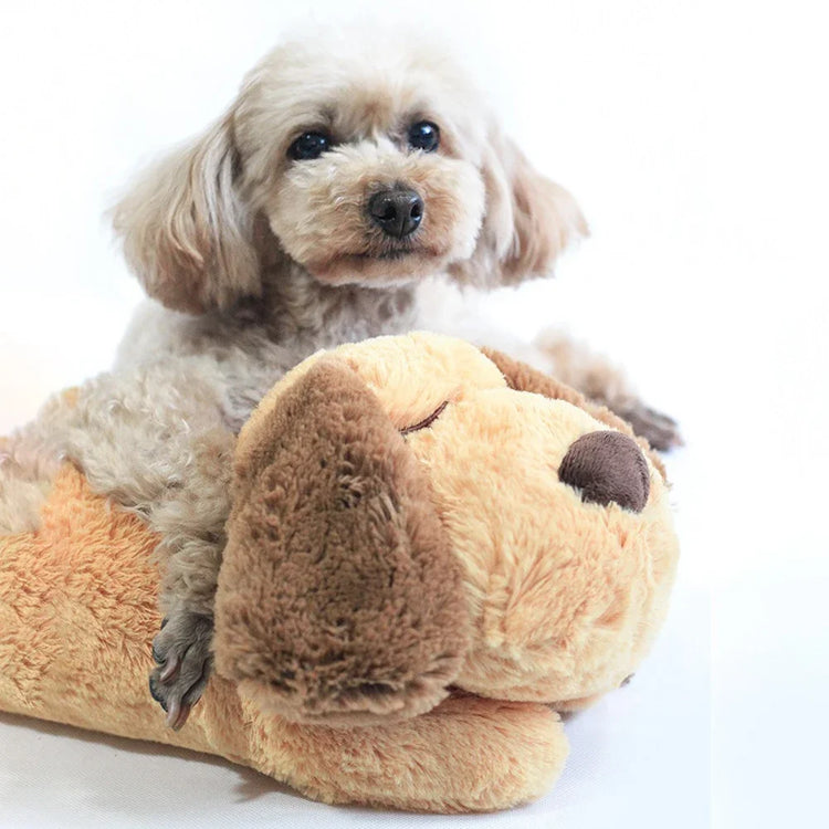 Heartbeat Plush Puppy Toy – Soothing Comfort Doll for Behavioral Training & Stress Relief