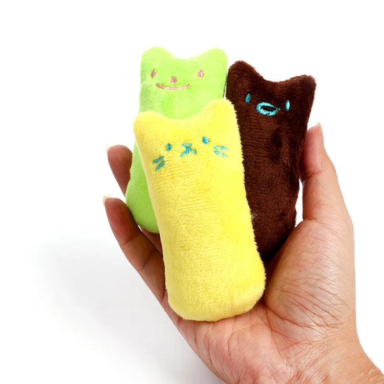 Teeth Grinding Catnip Toys | Cute Funny Cat Chew Toy | Interactive Plush Cat Toy | Cat Relaxation Toy | Bite-resistant Vocal Toy | Pet Supplies