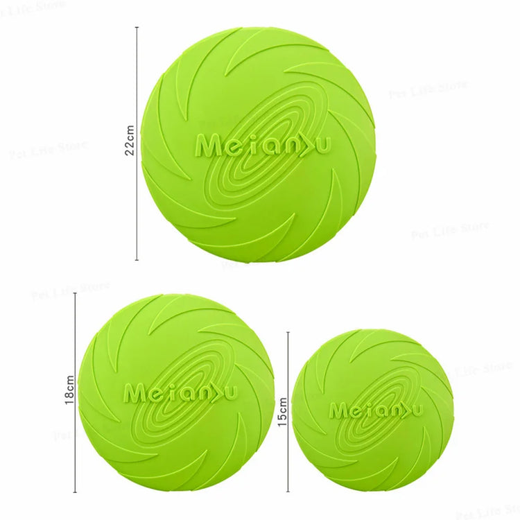 OUZEY Bite Resistant Flying Disc Toys for Dogs | Multifunction Pet Puppy Training Toys | Outdoor Game Dog Products