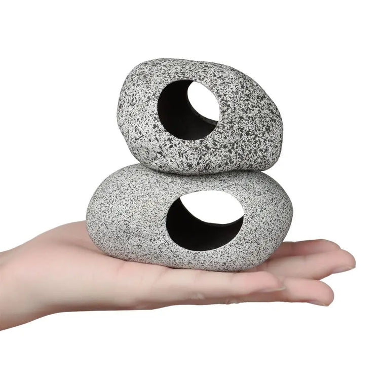 Ceramic Aquarium Cave – Natural Breeding & Hiding Decor for Fish, Shrimp, and Cichlids