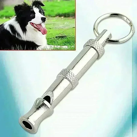 Adjustable Stainless Steel Dog Training Whistle – Stop Barking & Control Aid
