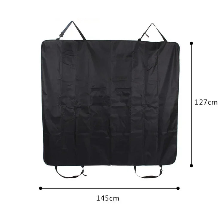 Waterproof Dog Car Seat Cover – Foldable Pet Backseat Hammock with Non-Slip Backing