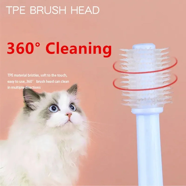Cat Toothbrush & Toothpaste Set | Soft Brush for Teeth Cleaning | Pet Oral Care for Cats & Small Pets