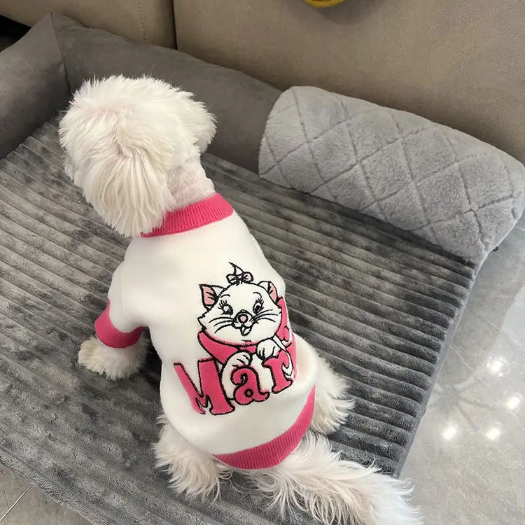 Kawaii Marie Cat | Dog & Cat Sweater Costume | Winter Warm Pet Clothes | Pullover Mascotas Clothing | Gatos Products for Animals