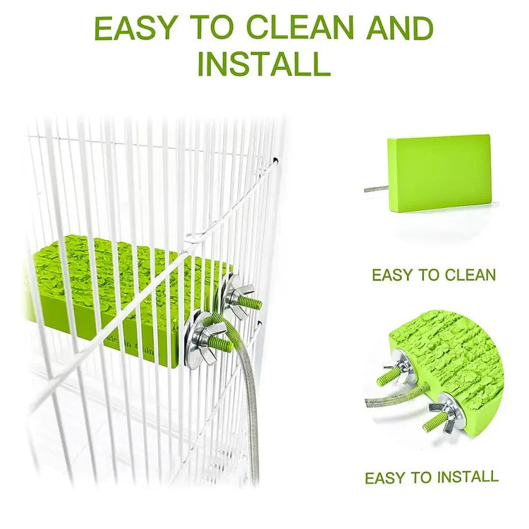 Bird Cage Heated Perch Platform – Snuggle-Up Parrot Warmer with Anti-Bite Cord | Automatic Bird Heater for Budgies & Small Cage Birds