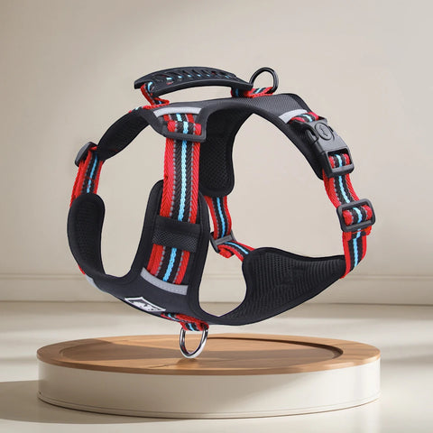 Durable Nylon Dog Harness with Handle – Travel-Friendly, Lightweight & Explosion-Proof Vest for All Dog Sizes