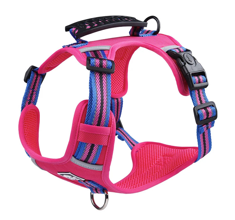 Durable Nylon Dog Harness with Handle – Travel-Friendly, Lightweight & Explosion-Proof Vest for All Dog Sizes