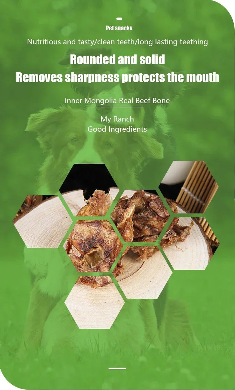 Beef Ribs Dog Treats – Natural, High-Protein Chews for Oral Health & Daily Training (50g)