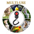 Pet Training Clicker with Finger Loop & Wrist Band – Humane Trainer for Dogs/Cats