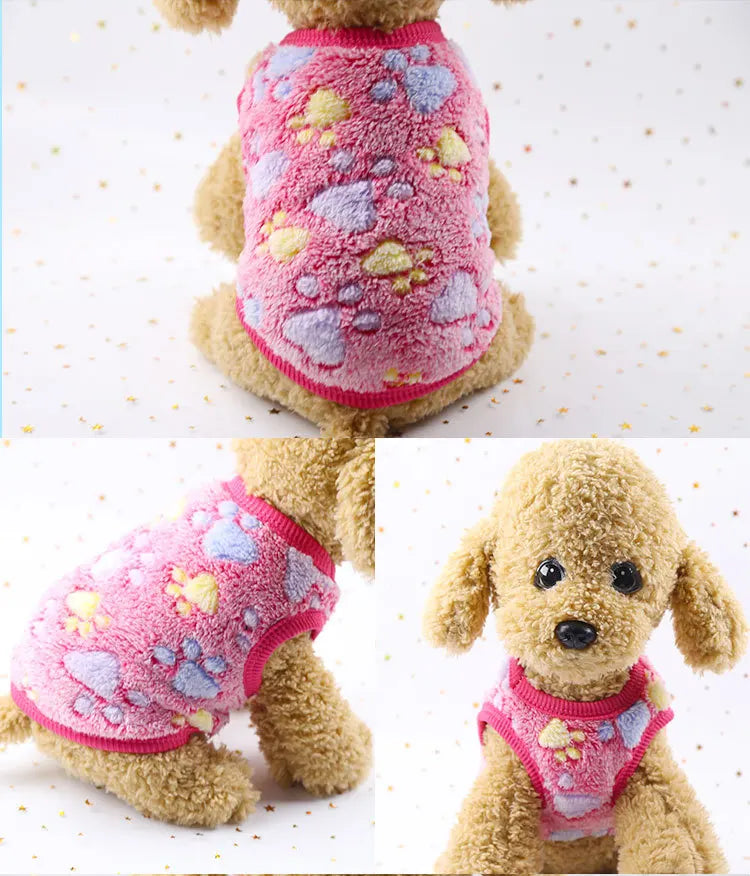 Warm Fleece Winter Clothes for Small Dogs & Cats | Soft Pet Jacket | For Chihuahua, Puppy & Kitten (XXS–XL)