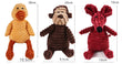 Corduroy Dog Toys – Animal Plush Squeaky Chew Toys for Small and Large Dogs