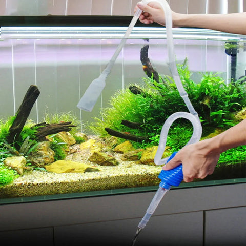 Aquarium Water Change Pump – Fish Tank Vacuum Siphon Gravel Cleaner