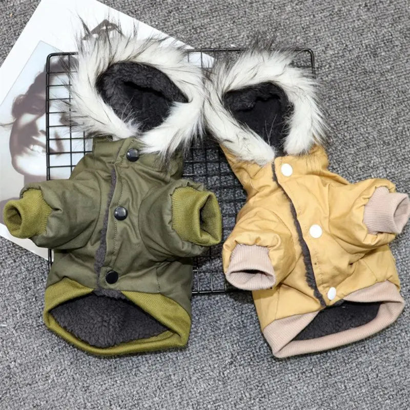 Winter Dog Clothes | Thicken Warm Puppy Coat Jacket for Small & Medium Dogs | Chihuahua & Yorkie Hoodie | Pets Clothing