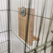 Bird Mirror Toy with Perch | Hanging Parrot Wooden Perch Stand Toys | Easy Install Bird Cage Accessories for Cockatiels Conures