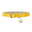 Adjustable Faux Leather | Pet Collar with Bell | Soft & Stylish for Small Dogs/Cats