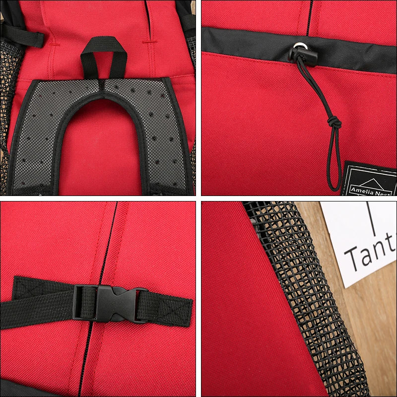 Strong Nylon Dog Carrier Backpack – Breathable Outdoor Travel Backpack for Small & Medium Dogs