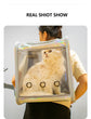 Pet Cat Carrier Backpack | Transparent Laser Shoulder Bag for Small Dogs/Cats (7KG Capacity)