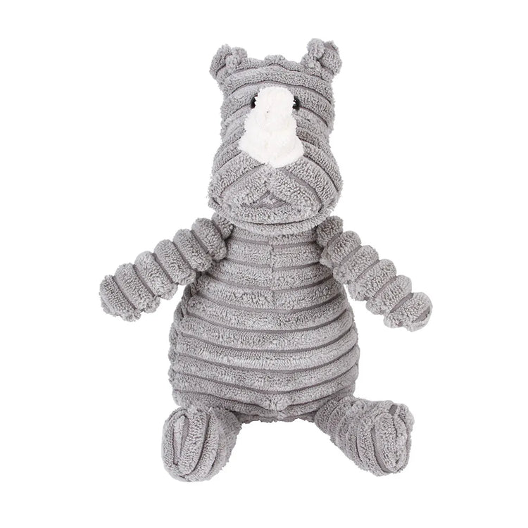 Corduroy Dog Toys – Animal Plush Squeaky Chew Toys for Small and Large Dogs